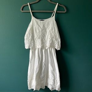 White Embroidered Dress